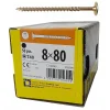 Domax BOITE DE 50 VIS À TÊTE RONDELLE 8 x 80, EMPREINTE TORX