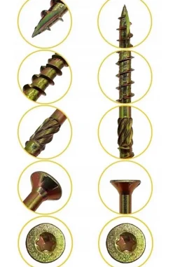 Domax Vis Pour Métal-BOITE 5kg - 1425 VIS À TÊTE FRAISÉE 4 x 70, EMPREINTE TORX