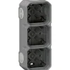 Legrand Boitier étanche saillie - Plexo - - 3 postes - 5 embouts