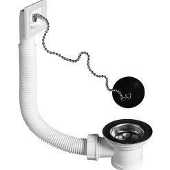 Wirquin Evacuation D'Évier|Bonde Pour Évier-Bonde à bouchon pour évier 50mm avec trop-plein