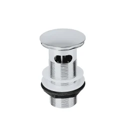 Flomasta Bonde chromée quick-clac avec trop-plein 100mm pour vasque