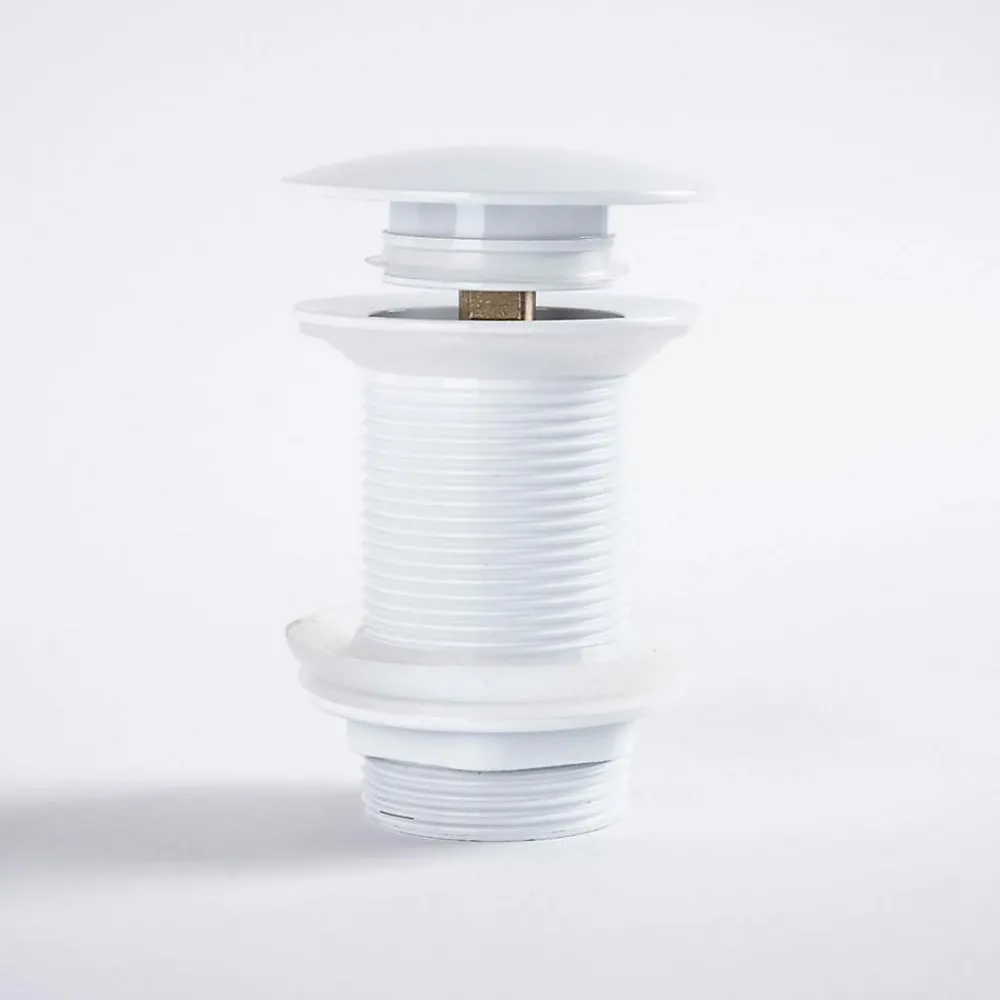 Wanda Collection Bonde clic-clac lavabo sans trop plein, blanc