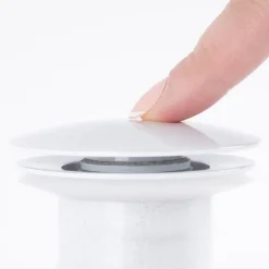 Wanda Collection Bonde clic-clac lavabo sans trop plein, blanc