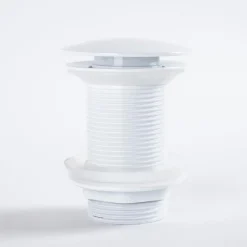 Wanda Collection Bonde clic-clac lavabo sans trop plein, blanc