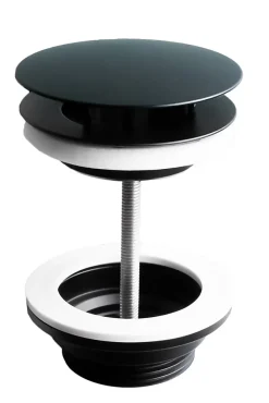 Decotec Evacuation De Lavabo-Vasque|Bonde Pour Lavabo-Bonde à écoulement libre noir mat pour vasque Havana