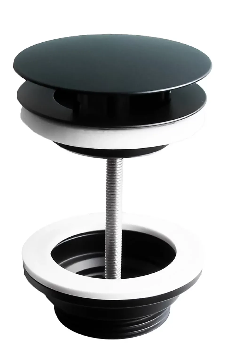 Decotec Evacuation De Lavabo-Vasque|Bonde Pour Lavabo-Bonde à écoulement libre noir mat pour vasque Havana
