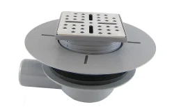 Galedo Bonde de douche centrale horizontale gris Showerplate