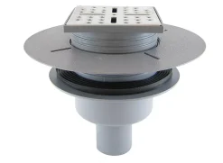 Galedo Bonde de douche centrale verticale gris Showerplate