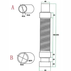 AICA Sanitaire Bonde de douche extra plate avec diamètre 90 mm - installation facile, évacuation rapide - avec tuyau flexible
