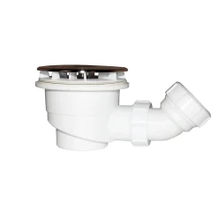 AICA Sanitaire Evacuation De Douche-Bonde de douche extra plate avec diamètre 90 mm - installation facile, évacuation rapide