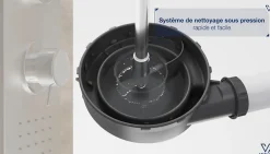 Valentin Bonde de douche extra plate Flush Ø90mm
