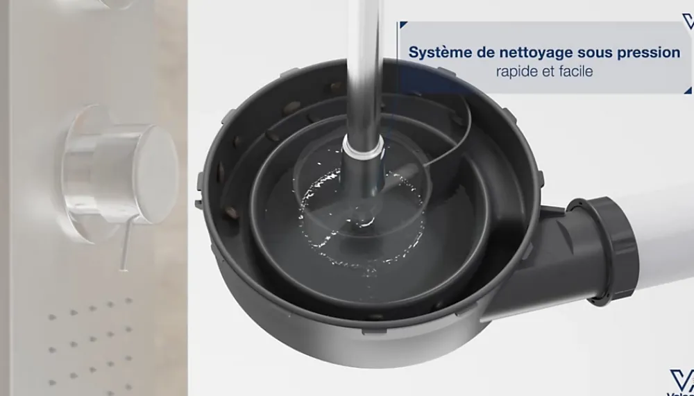 Valentin Bonde de douche extra plate Flush Ø90mm