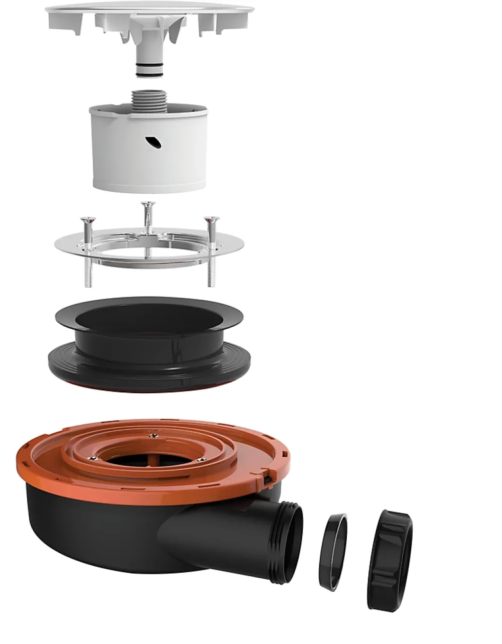 Valentin Bonde de douche extra plate Flush Ø90mm