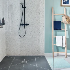Wirquin Evacuation De Douche|Bonde Pour Douche-Bonde de douche à maçonner extraplate EXPRESS'EAU MINI 115 x 115 mm
