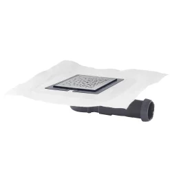 Wirquin Evacuation De Douche|Bonde Pour Douche-Bonde de douche à maçonner extraplate EXPRESS'EAU MINI 115 x 115 mm