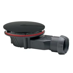Wirquin Bonde de douche Slim+ Ø118 mm noir