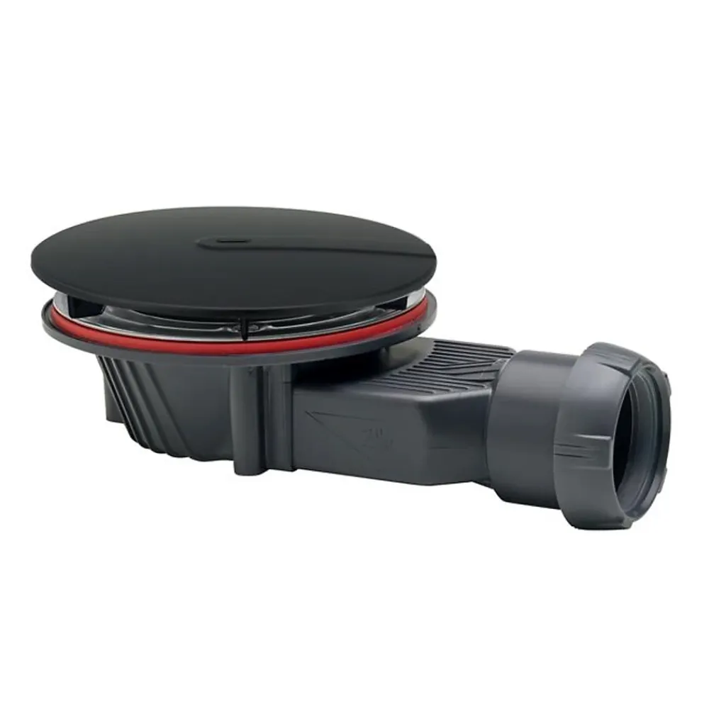 Wirquin Bonde de douche Slim+ Ø118 mm noir