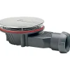 Wirquin Evacuation D'Évier-Bonde de douche - Slim + - - Extra-plat - Receveur Diamètre 90 mm - Sortie Diamètre 40 mm - Dôme ABS chromé