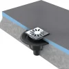 Wedi Bonde de douche sortie verticale avec grille carrée