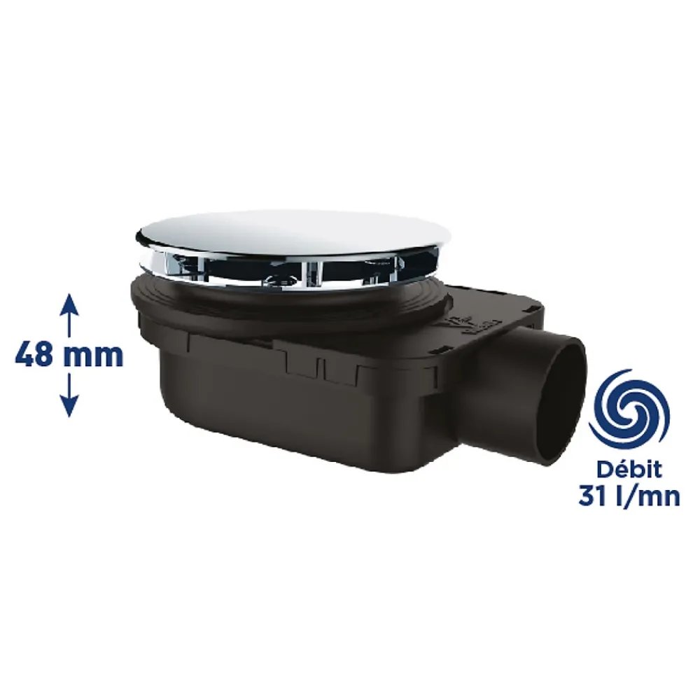 Valentin Bonde de douche ultra plate Smart Ø90mm