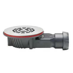 Wirquin Evacuation De Douche|Bonde Pour Douche-Bonde de douche SLIM + ø40 mm grille plate inox brossé