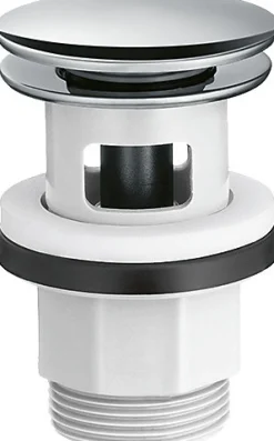 Hansgrohe Bonde de lavabo chromée push-open