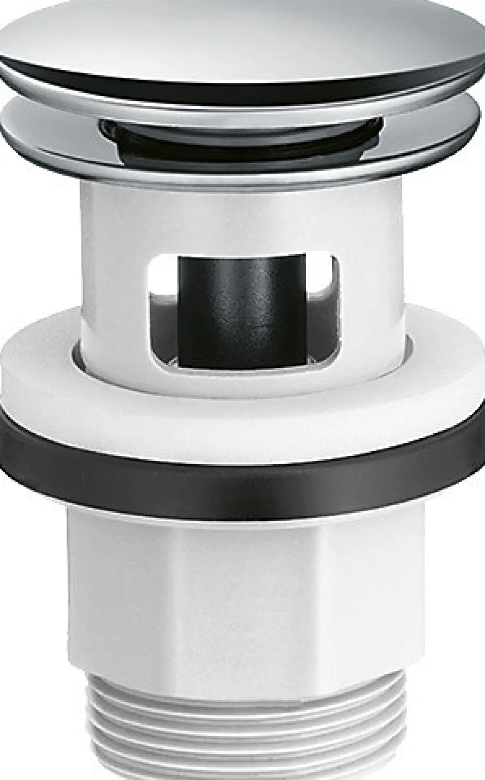 Hansgrohe Bonde de lavabo chromée push-open