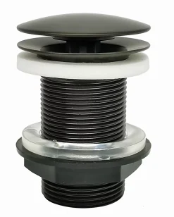 Rousseau Bonde de lavabo à écoulement libre Ø 63 mm laiton graphite mat