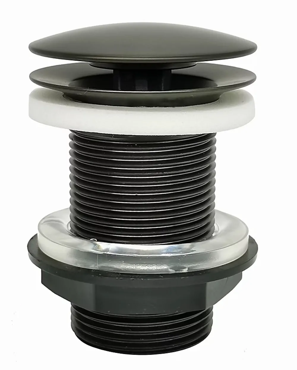 Rousseau Bonde de lavabo à écoulement libre Ø 63 mm laiton graphite mat