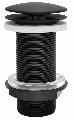 Rousseau Bonde de lavabo à écoulement libre Ø 60 mm laiton noir