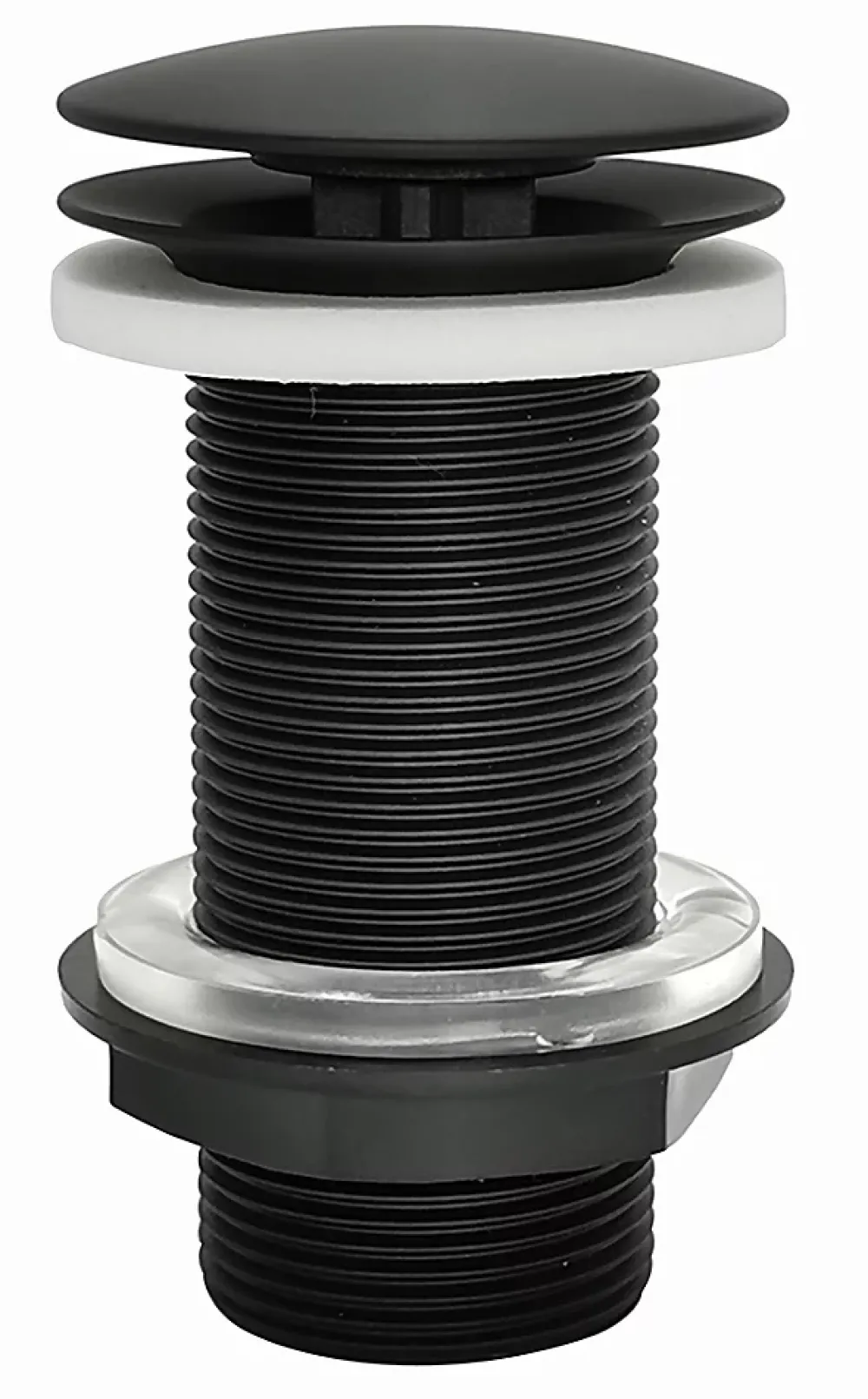 Rousseau Bonde de lavabo à écoulement libre Ø 60 mm laiton noir