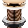 Rousseau Bonde de lavabo à écoulement libre Ø 66 mm laiton rose gold