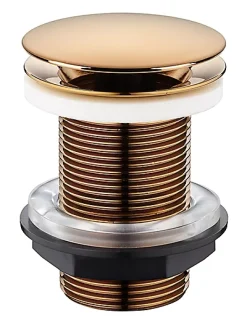 Rousseau Bonde de lavabo à écoulement libre Ø 66 mm laiton rose gold