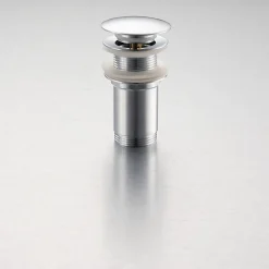 Balneo Evacuation De Lavabo-Vasque-Bonde de lavabo en laiton Click-Clack modèle K LONG universelle pour lavabo 1/4 de pouce sans trop-plein chromée