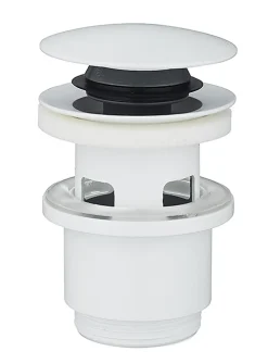 Rousseau Bonde de lavabo ø 71 mm avec clapet clic clac ou fixe