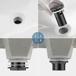 Auralum Max Evacuation De Lavabo-Vasque-Bonde de Lavabo Pop Up en Laiton Universel AntiBlocage G 1-1/4