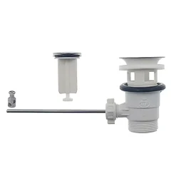 Edouard Rousseau Bonde de Lavabo - Rousseau - Clapet sans tirette - Certifié NF - ABS blanc - 50 mm