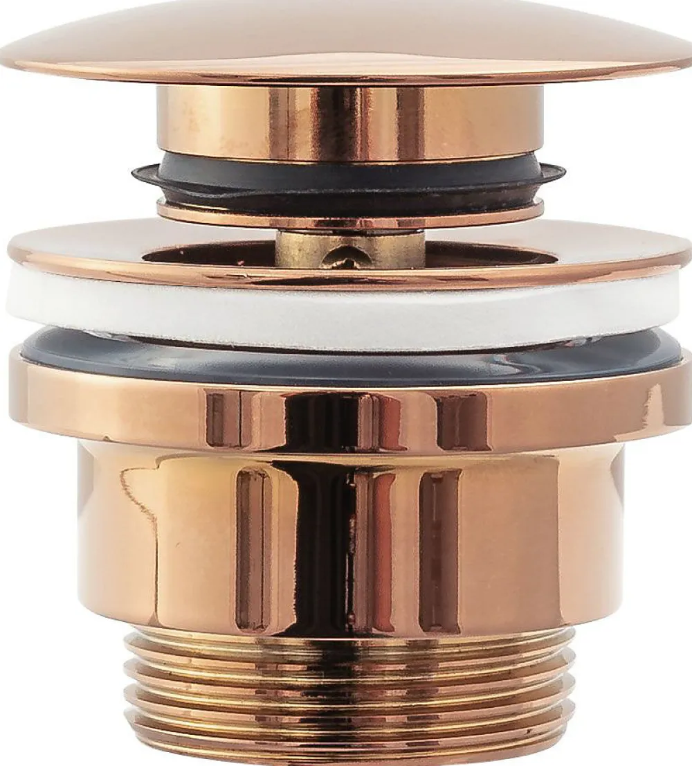 Rea Evacuation De Lavabo-Vasque-Bonde de lavabo universel Clic-Clac Rose Gold