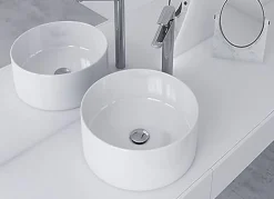 Luxury Bain Bonde de Lavabo, vasque, evier universelle chromée sans trop plein, Bonde Pop Up (push-up) Automatique LuxuryBain