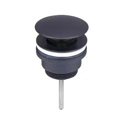Luxury Bain Evacuation De Lavabo-Vasque-Bonde de lavabo, vasque, evier universelle noir sans trop plein, Bonde Pop Up (push-up) Automatique LuxuryBain