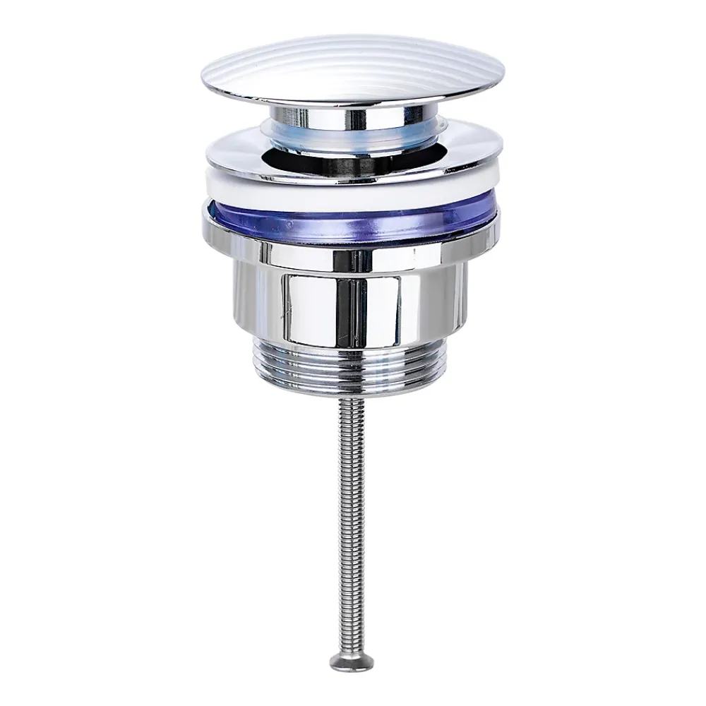 Todot Bonde de vidage lavabo POP-UP Chromé G 1-1/4" - avec ou sans Trop Plein