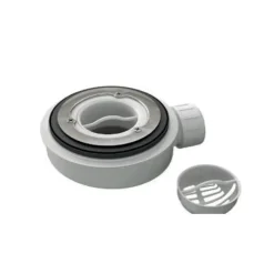 Sanycces Bonde extra-plate horizontale diam90 mm pour receveur de douche