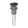 Bernstein Evacuation De Lavabo-Vasque-Bonde Pop-up en laiton pour lavabo évier et vasque, sans trop plein - couleur Acier inox - 6,6cm