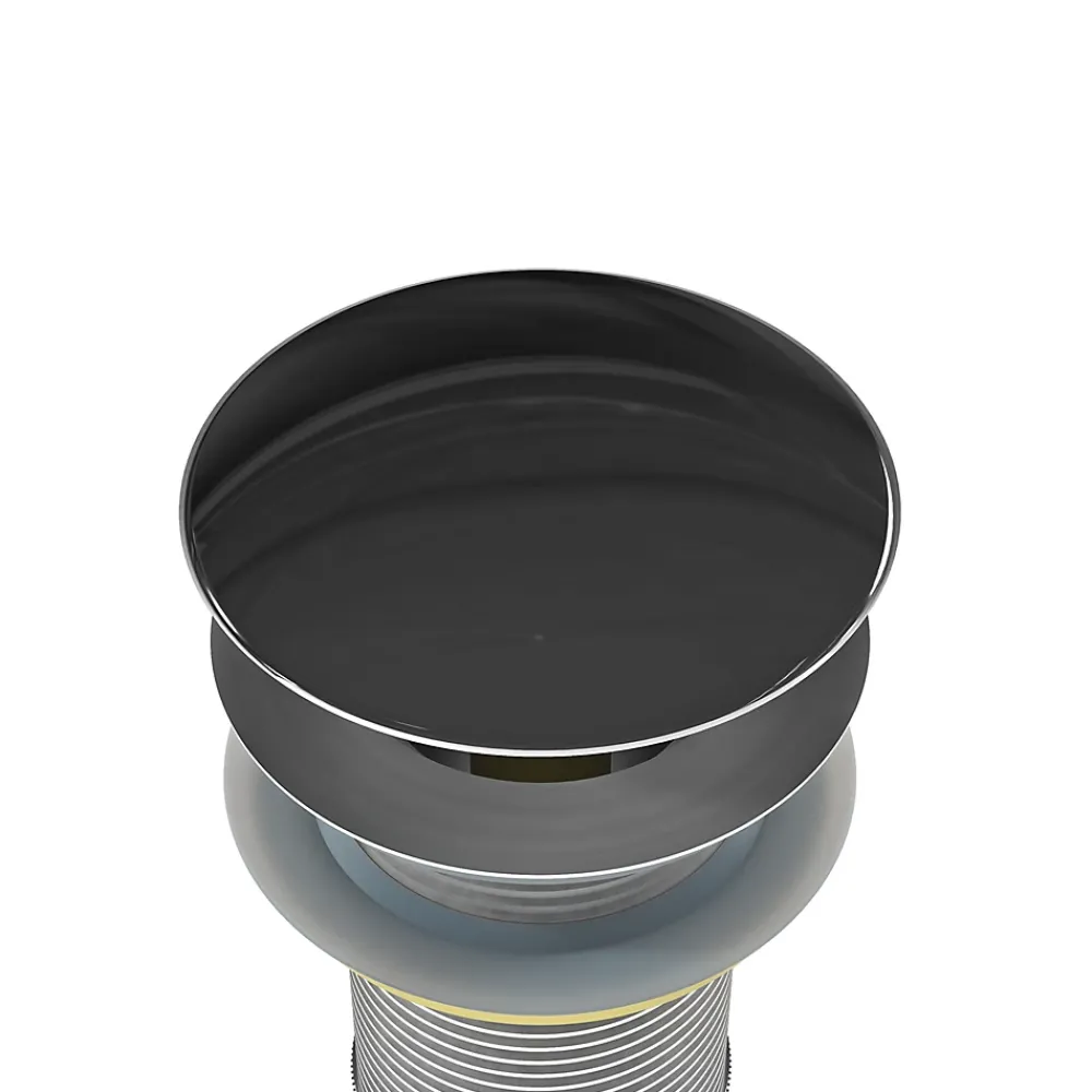 Bernstein Evacuation De Lavabo-Vasque-Bonde Pop-up en laiton pour lavabo évier et vasque, sans trop plein - couleur Acier inox - 6,6cm