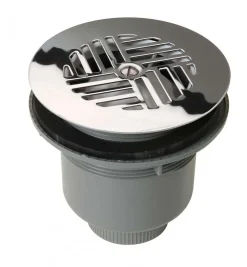 Nicoll Bonde siphoïde PVC à grille Pour receveur avec orifice diam : 90 mm - Sortie : horizontale