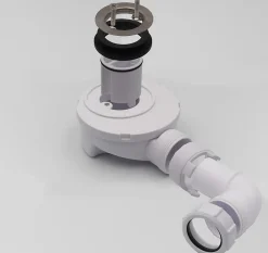 McAlpine Bonde siphon diam. 50 mm extraplate universelle à évacuation horizontale pour receveur de douche, sortie en 40 mm