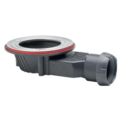Wirquin Bonde siphon diam. 90 mm extraplate Slim+ à évacuation horizontale pour receveur de douche sortie en 40 mm
