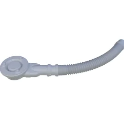AICA Sanitaire Evacuation De Douche-Bonde Siphon extra-plat avec tuyau flexible - Diamètre 90 mm - Siphon de douche - Installation facile et gain de place