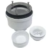 McAlpine Evacuation De Douche-Bonde siphon universelle diam. 90 mm à évacuation verticale pour receveur de douche, sortie en 40 mm ou 50 mm