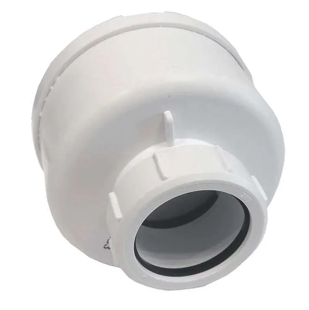 McAlpine Evacuation De Douche-Bonde siphon universelle diam. 90 mm à évacuation verticale pour receveur de douche, sortie en 40 mm ou 50 mm